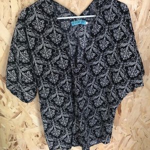 Kimono style oversized blouse